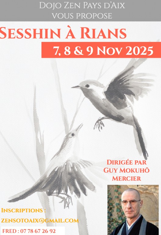 Sesshin À Rians, Dojo Zen Pays D’Aix – 7-9 nov 2025